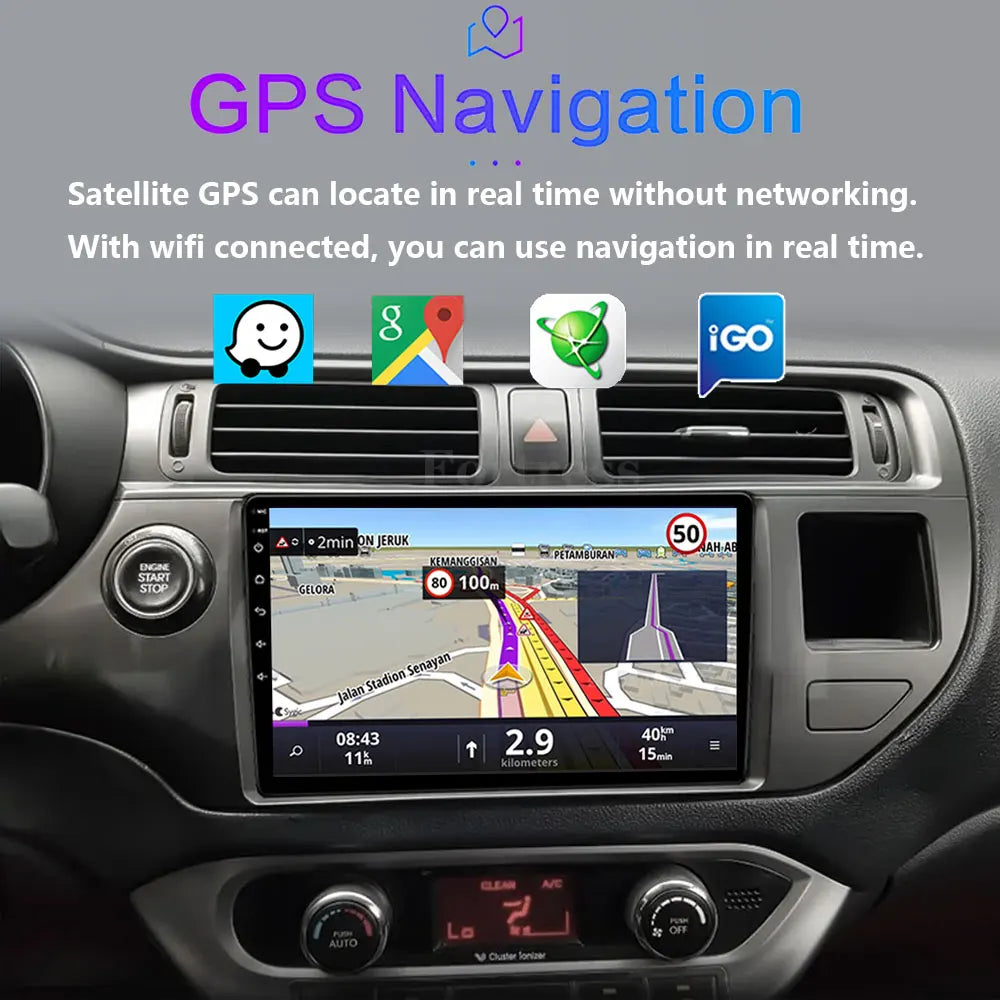 Android 16 Carplay DSP Car Radio For Kia RIO 4 K3 2011 2012 - 2016 2017 Autoradio Multimed