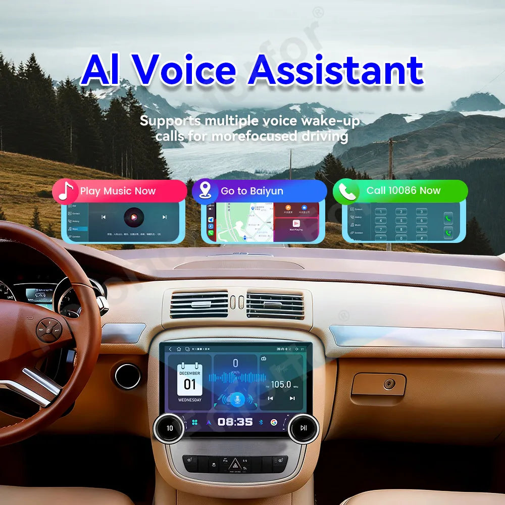 Deluxe 11.5 Inch DSP Wireless Carplay Android 15 GPS Navi Multimedia Player For Mercedes-B