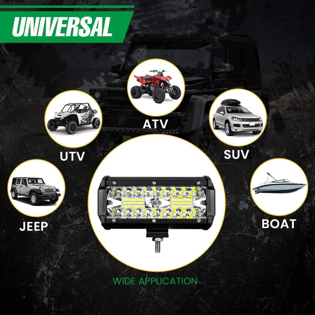 12V 24V Headlight Truck Farm Tractor Boat SUV ATV Light Bar/work Light Car LED Light Bar O