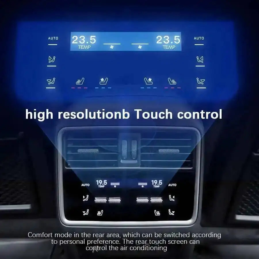 NAVIRIDER For Porsche Cayenne 2024 Rear LCD Air Conditioning Panel High Resolution Touch C