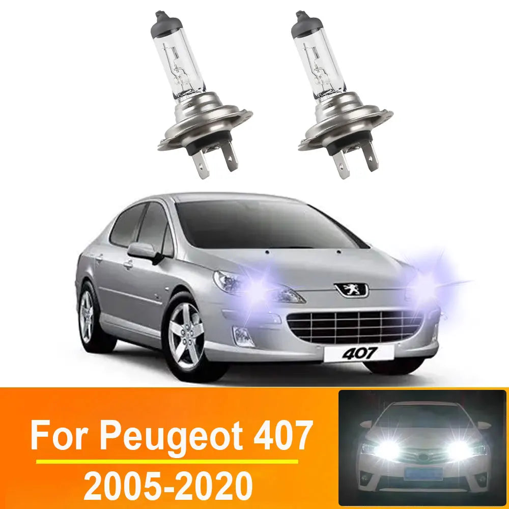 2-Piece LED Interior Light Kit for Peugeot 407 2009- 2014 - Canbus Dome Map Door Trunk Bulbs | AUTOKITSHOP