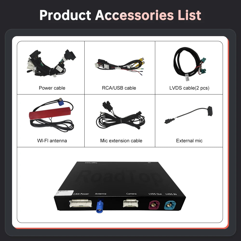 RoadTop Wireless CarPlay Android Auto for BMW 3 Series E90 E91 E92 E93 5 Series E60 E61 20 | AUTOKITSHOP