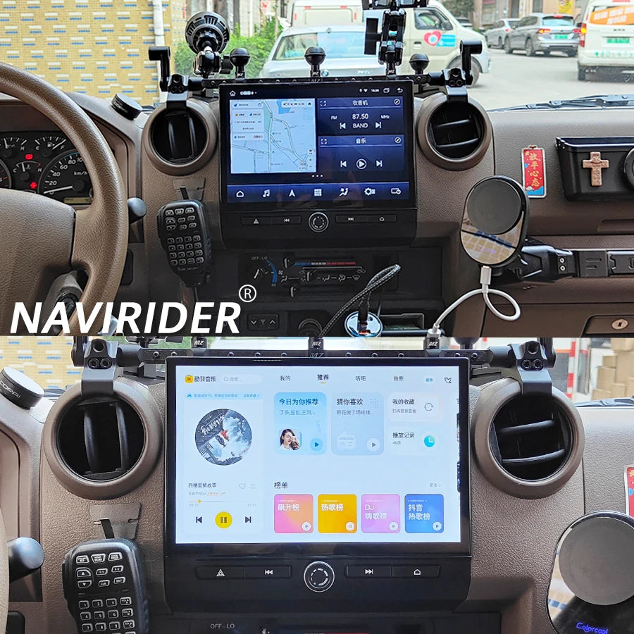 For Toyota Cruiser 70 76 LC70 LC76 LC75 2008-2023 Android Screen Multimedia Player CarPlay