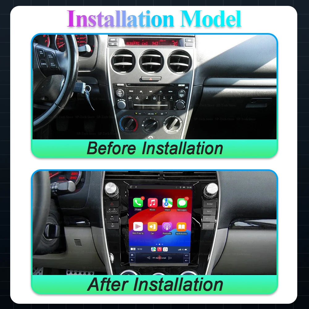 9.7" Android 16 For Mazda 6 2004 2005 2006 2007 2008 2009 2010 2012 2013 2014 2015 Car Rad | AUTOKITSHOP