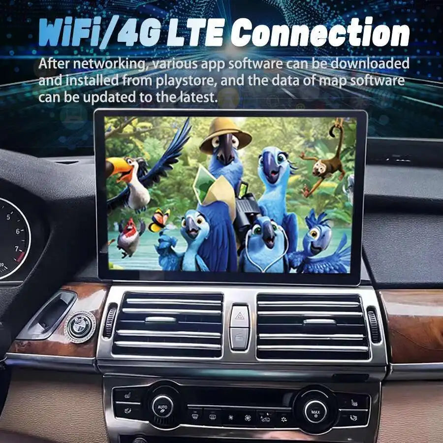 13.3inch Android 14 Carplay Auto Car Multimedia Player For Bmw X5 E70 X6 E71 CCC CIC Autor