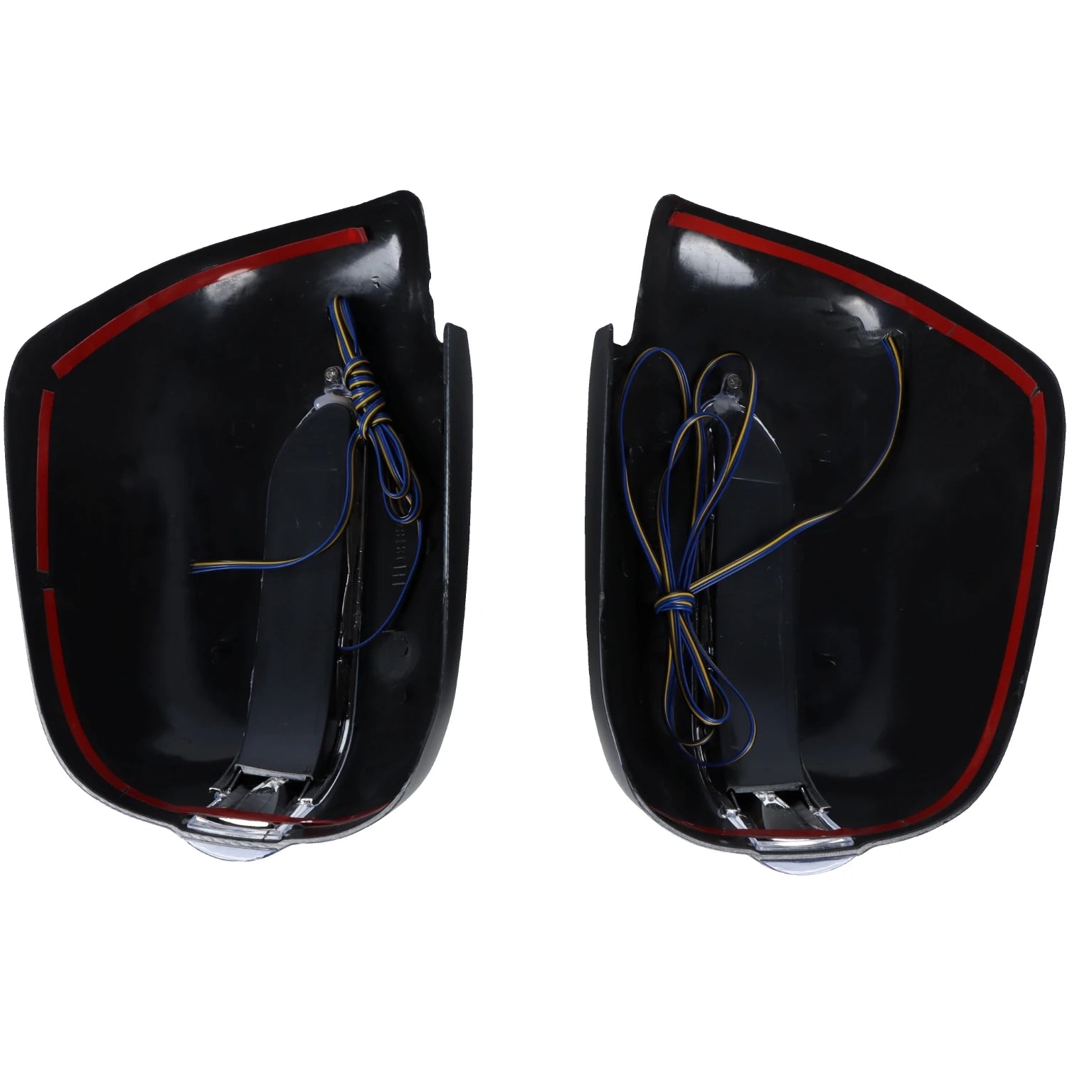 New Gloss Black Side Door Mirror Covers With Led Light For Toyota Tacoma 2005-2014 Rear Vi