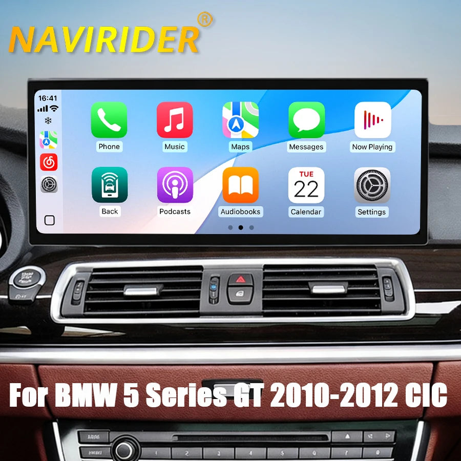 15.8Inch Stereo CarPlay Android Auto Radio For BMW 5 Series F07 GT 2010-2012 Car Multimedi