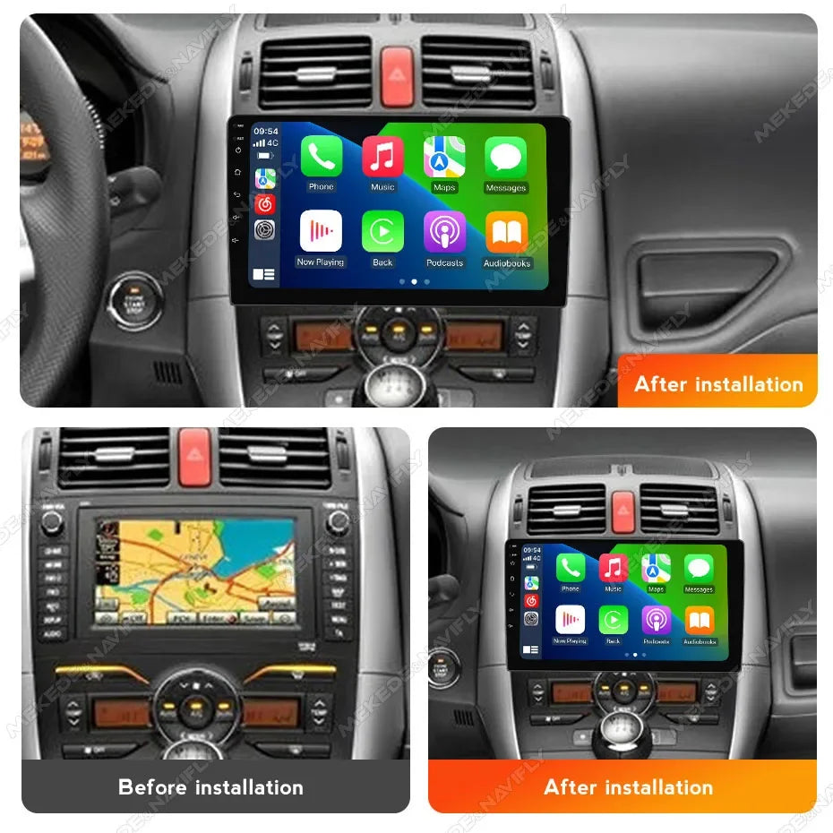 Car Radio for Toyota Auris 2006-2011 Android 14 9INCH Autoradio Multimedia Player Car Inte