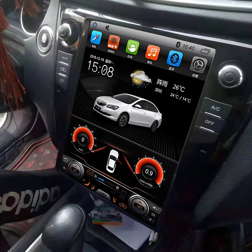 12.1 Car Multimedia Player Stereo GPS Radio Navigation Android14 Screen for Nissan Qashqai
