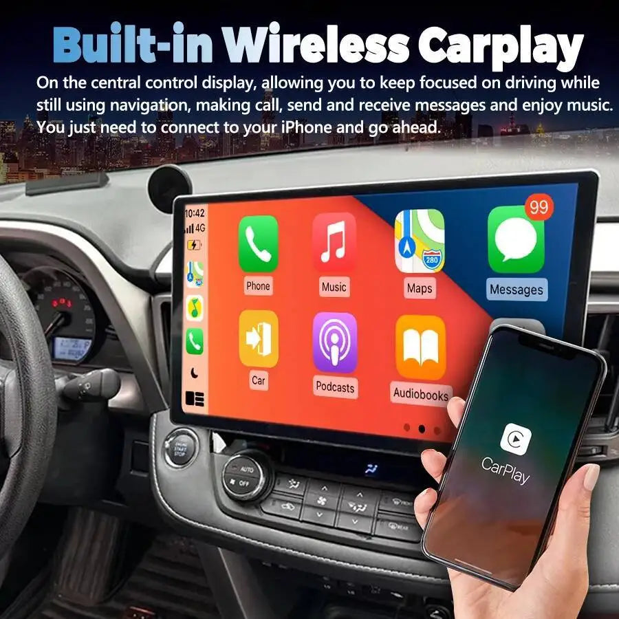 For Toyota Rav4 2013-2017 Multimedia Navigation GPS Car Radio Player WIFI 4G 2DIN DSP Ster