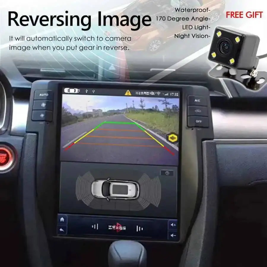 10.4inch Android 15 Carplay Auto Car Radio For Honda Civic 2016-2022 4G WIFI Multimedia Vi | AUTOKITSHOP