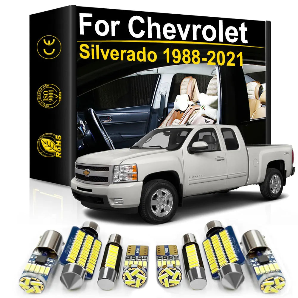 LED Interior Light Kit for Chevrolet Silverado 1988-2003 - Canbus Dome Map Door Trunk Bulbs | AUTOKITSHOP