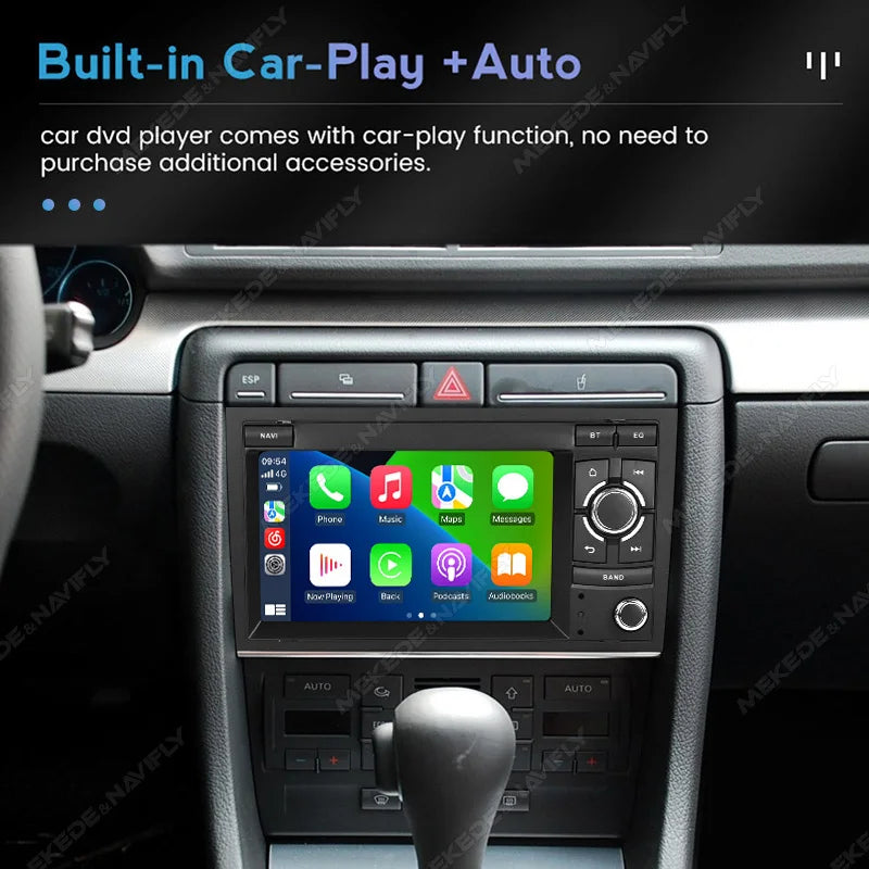 7'' Android 15 Car Radio for Audi A4 B6 B7 B8 S4 RS4 Seat Exeo Wireless Carplay Auto Multi | AUTOKITSHOP