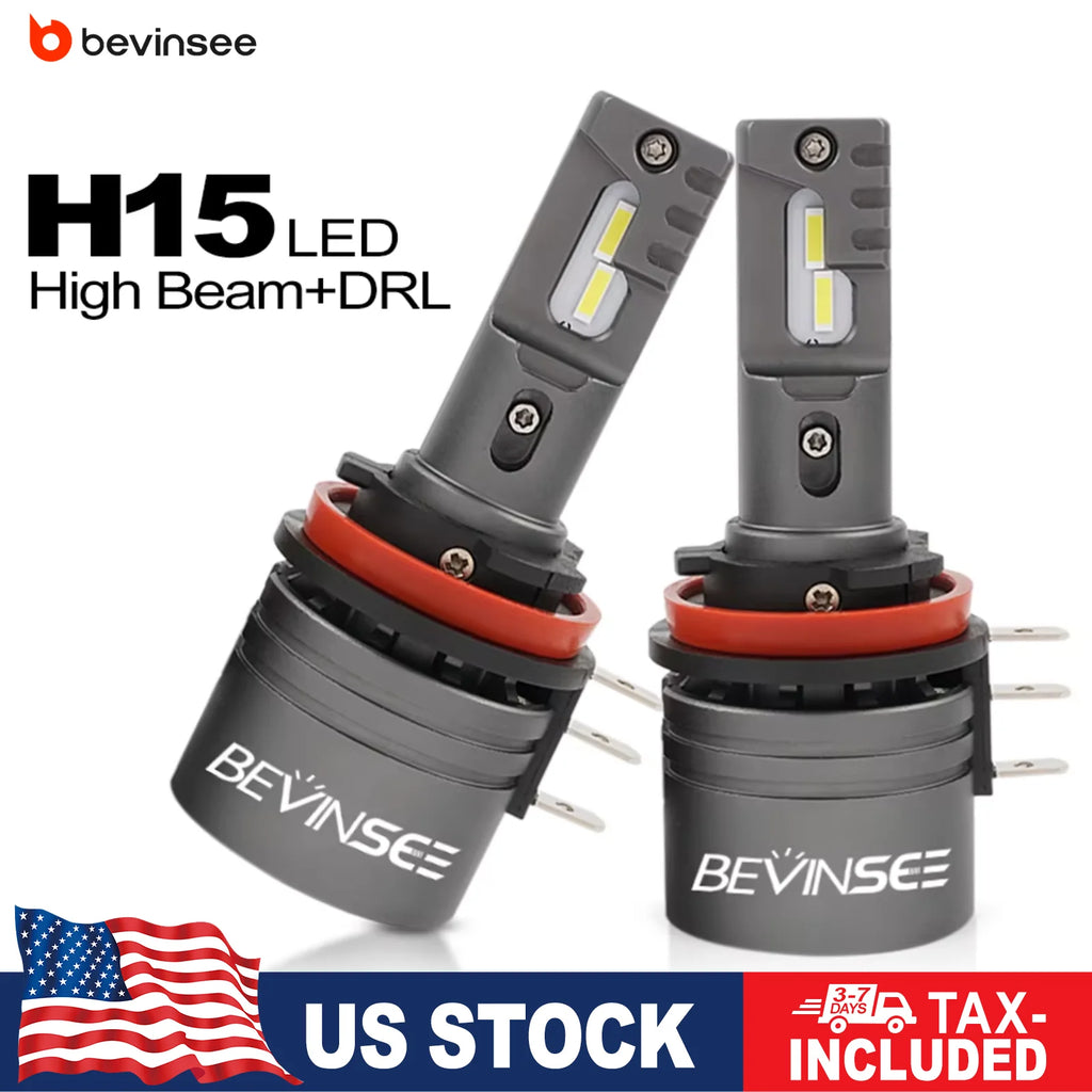 H15 LED Bulbs for Volkswagen Golf 6 MK3 50W High Beam + 16W DRL Daytime Running Light 6000