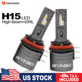 H15 LED Bulbs for Volkswagen Golf 6 MK3 50W High Beam + 16W DRL Daytime Running Light 6000