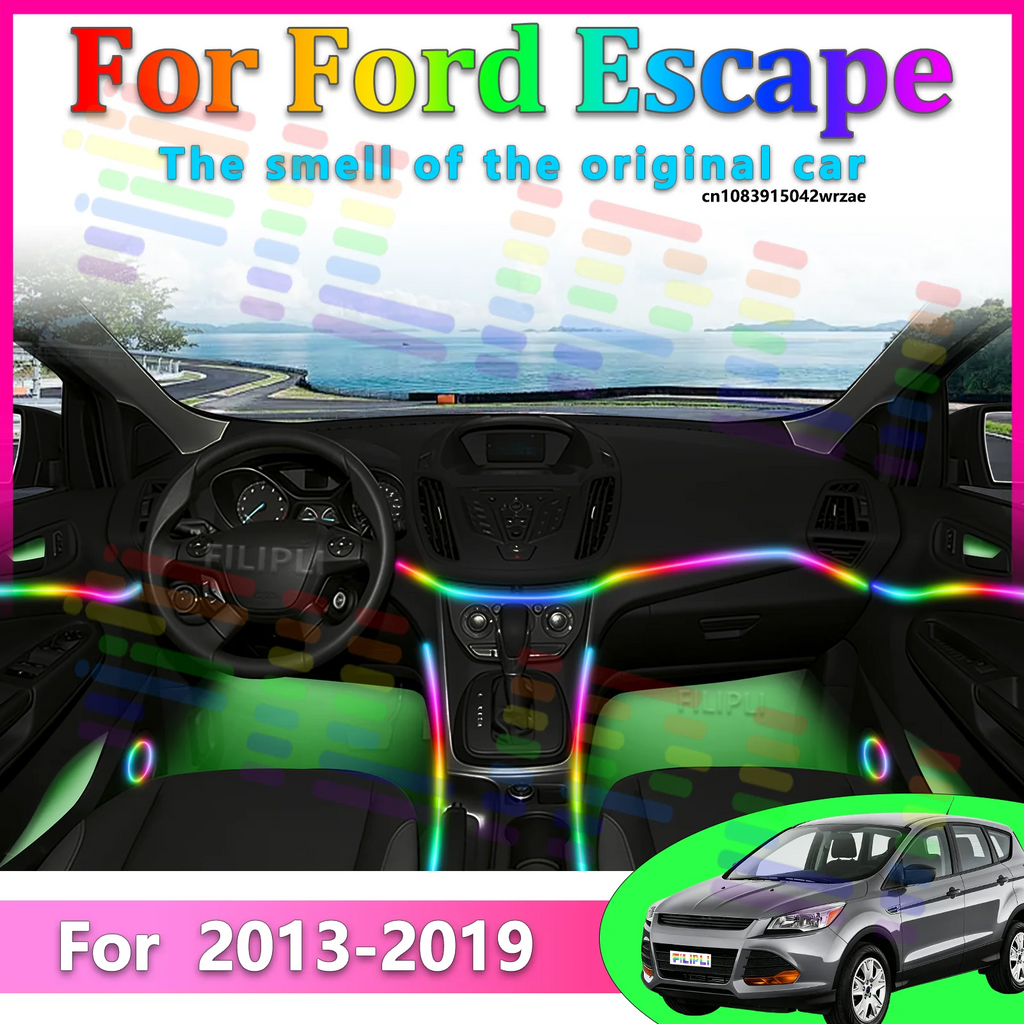 64 RGB - Neon Strip - for Ford 2013-2019 - App Control - Car Interior Lighting | AUTOKITSHOP