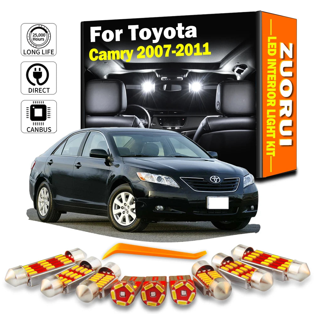 14-Piece LED Interior Light Kit for Toyota Camry XV40 - Canbus Error-Free Bulbs | AUTOKITSHOP