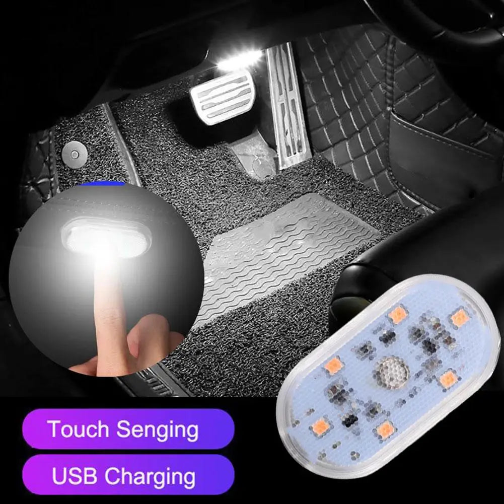 Car Roof Light Reading Light Ambient Light LED Touch Sensor USB Charging Emergency Light Upgraded Version