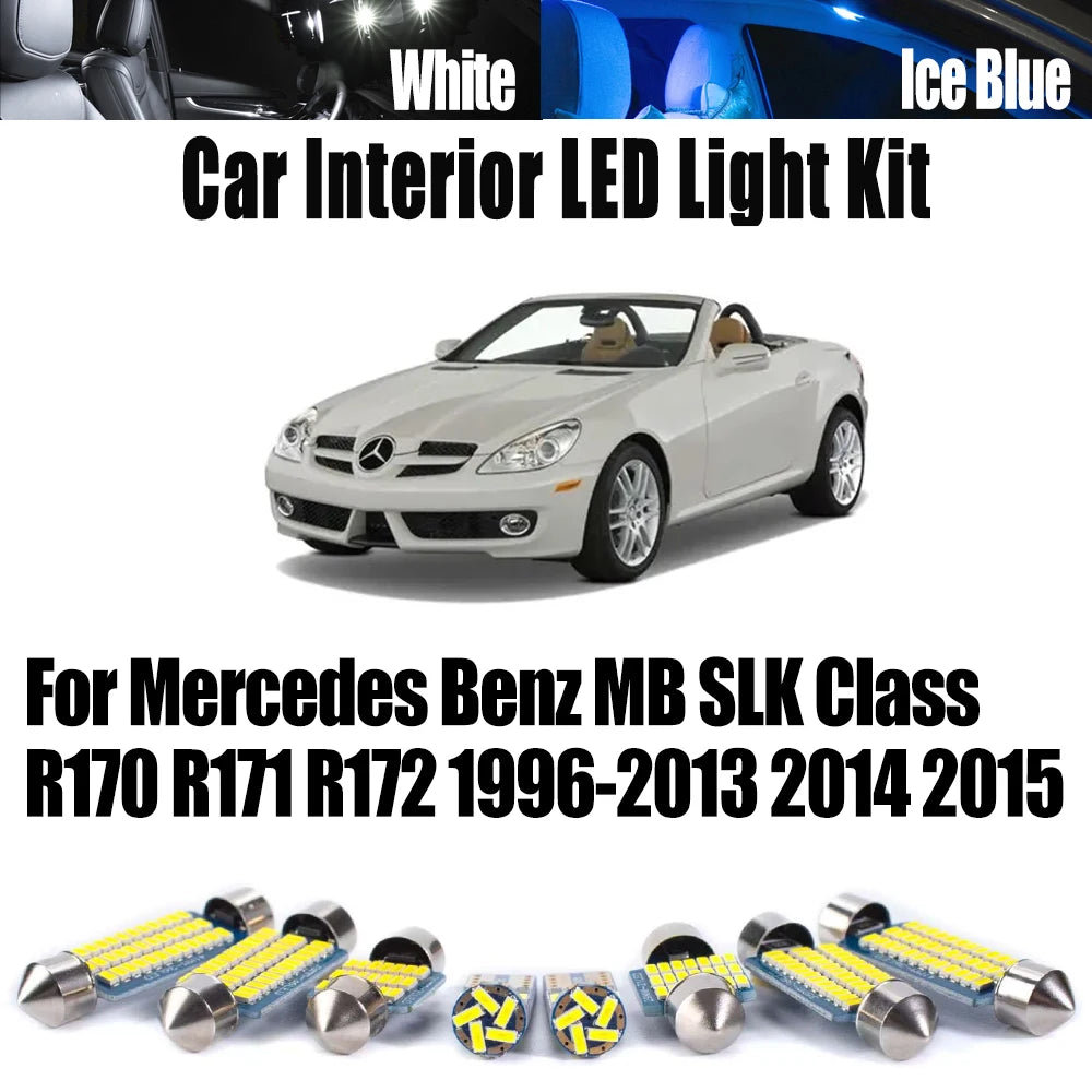 LED Interior Light Kit for Mercedes Benz MB SLK Class R170 R171 R172 1996- 2014 - Canbus Dome Map Door Trunk Bulbs | ...