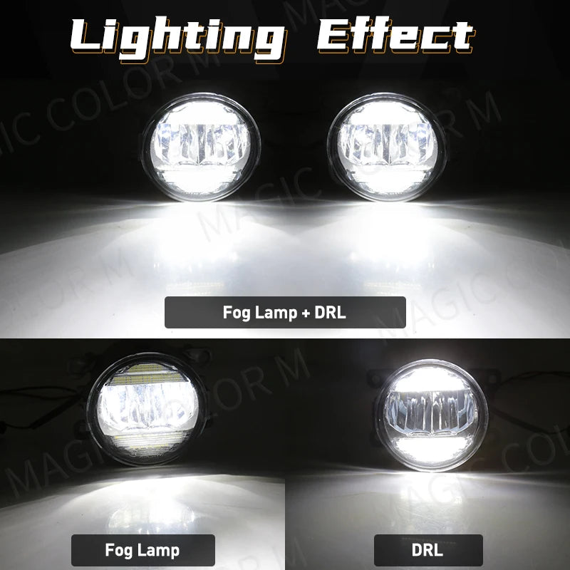 2in1 Car LED Fog Light DRL Daytime Running Lamp For Honda Accord CR-V Civic For Toyota Cor | AUTOKITSHOP