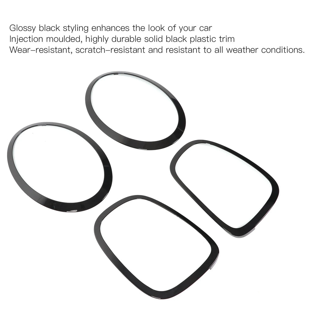 Car Headlight Taillight Surround Cover Trims for F55 F56 F57 One Cooper S JCW 2014+ Taillight Tr - Automotive LED Light