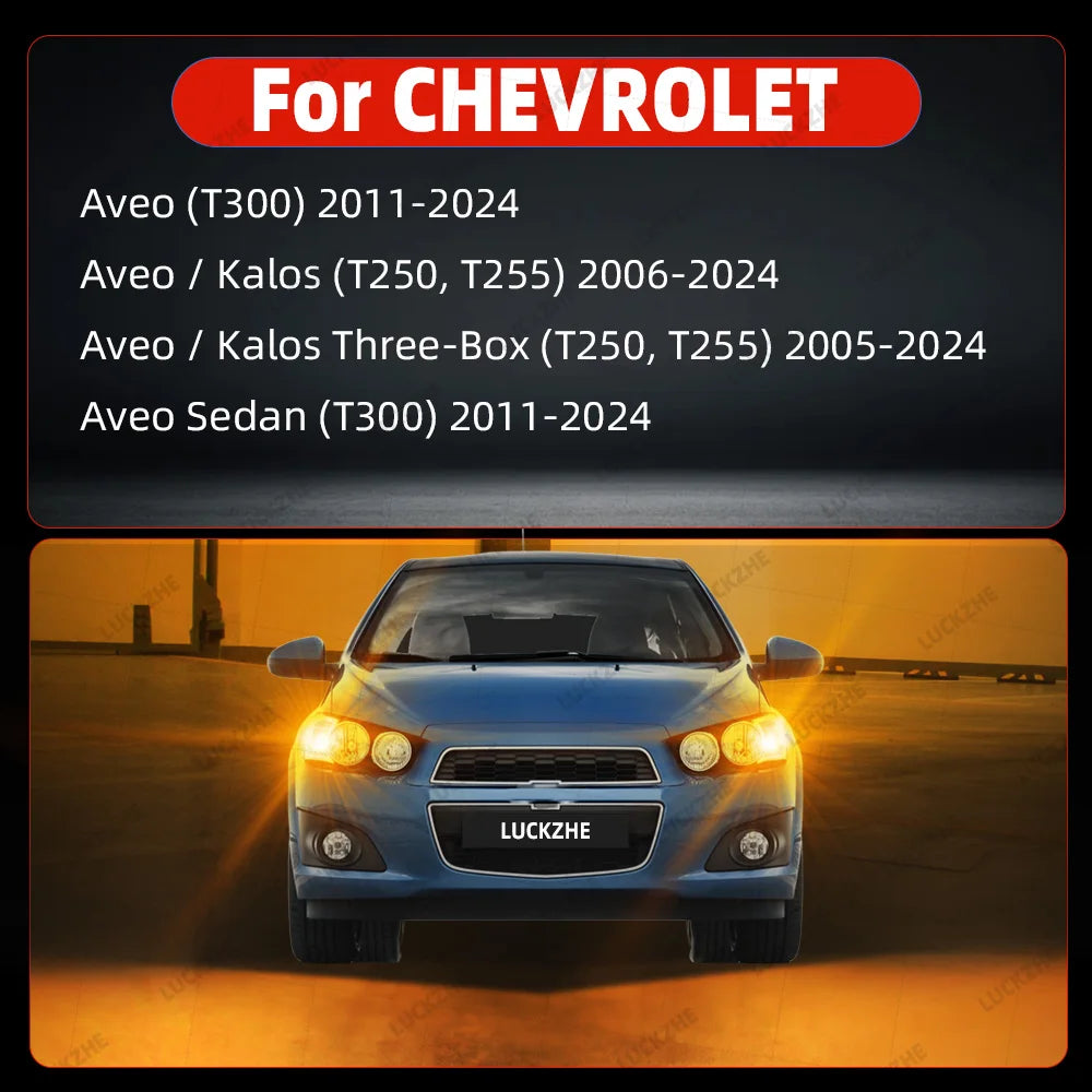 LED Interior Light Kit for CHEVROLET Aveo Turn Signal Light LED Blinker Bulbs Lamp 2005-2017 - Canbus Dome Map Door T...