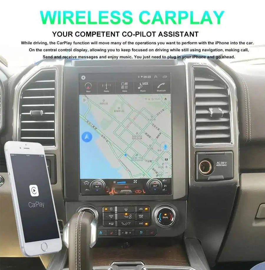 12.1“ Touch Screen Car Radio For Ford Raptor F150 F250 F350 F450 F650 2015 - 2019 Android
