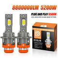 D4S D2S LED Headlights Canbus 1:1 HID D1S D3S D1R D2R D3R D4R Auto Lamp 8800000LM 5200W Pl