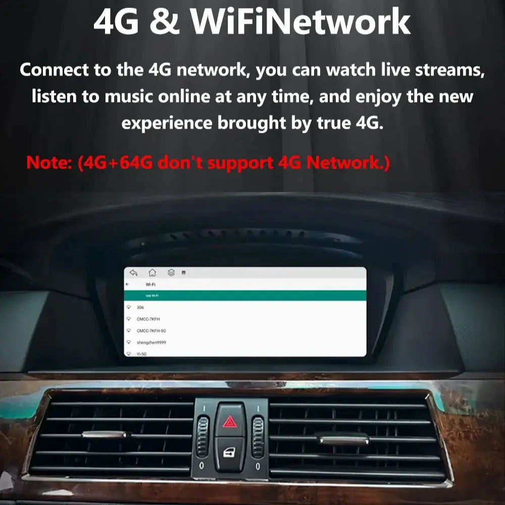 Wireless CarPlay Android 16 Car Multimedia Radio For BMW 5 3 Series E60 E61 E62 E63 E90 E9