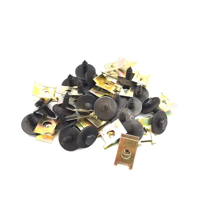 Car Fender Bumper Body Panel Trim Hex Bolts U Clips Fasteners Kit For BMW