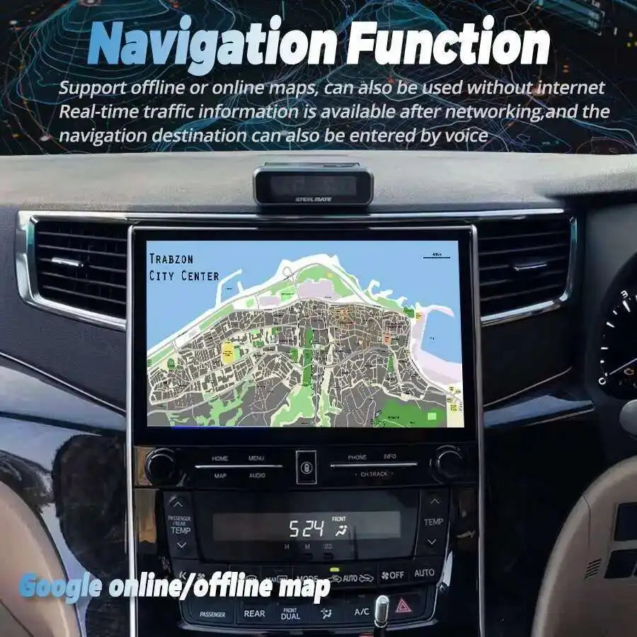 NaviRider 11.5 Inch CarPlay Screen For Toyota VELLFIRE Alphard A20 2008-2014 Multimedia Vi | AUTOKITSHOP
