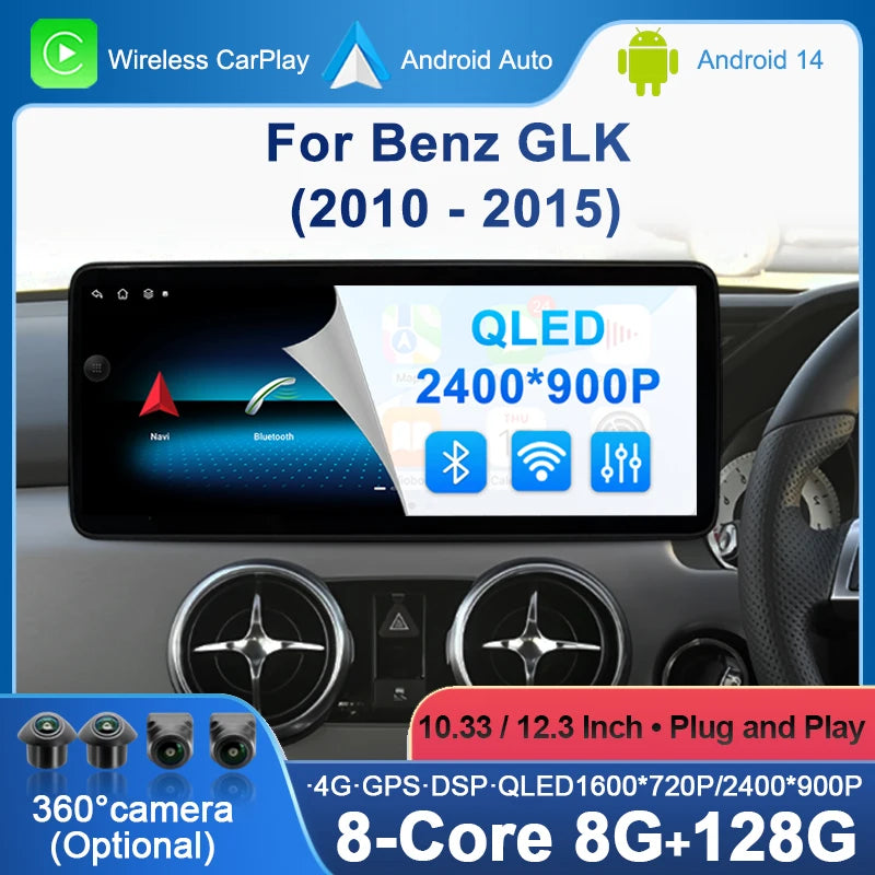 Right Hand Drvie For Benz GLK 2010-2015 Car Radio Multimedia Player Navigation GPS WiFi DS