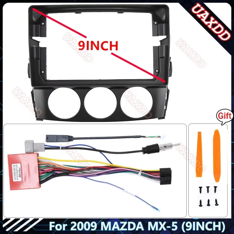 FOR 2009MAZDA MX-5 9INCH Car CD DVD MP3 Radio Android Stereo Harness Screens Accessories N