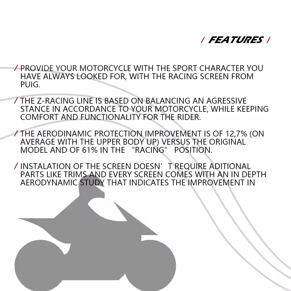 PANIGALE V2 V4 V4S 2018-2024 Motorcycle Windshield Spoiler For DUCATI Heightenin for V4S V4 V2 2018-2024 - Automotive LE