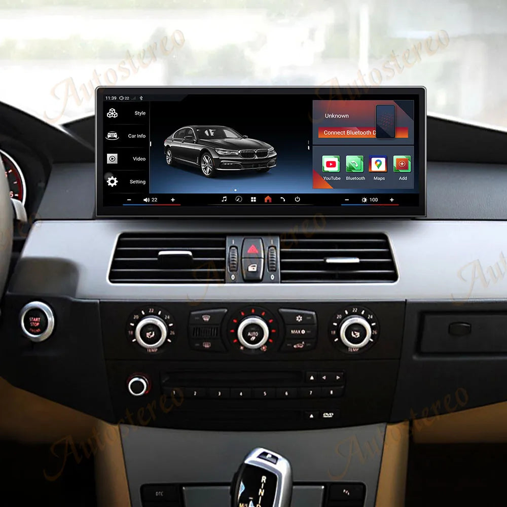 ID9 12.9 Inch Android 14 For BMW 5 Series E60 E61 2005-2009 M5 Car Multimedia Player GPS N