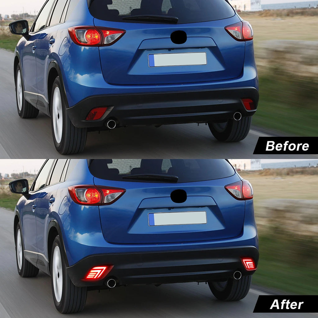 LED Rear Bumper Reflector Lights For Mazda CX5 CX-5 2013 2014 2015 2016 Driving Auto Brake | AUTOKITSHOP