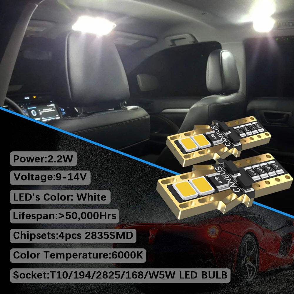 10-Piece LED Interior Light Kit for BMW Mini Audi VW Mercedes Volvo - Canbus Error-Free Bulbs | AUTOKITSHOP