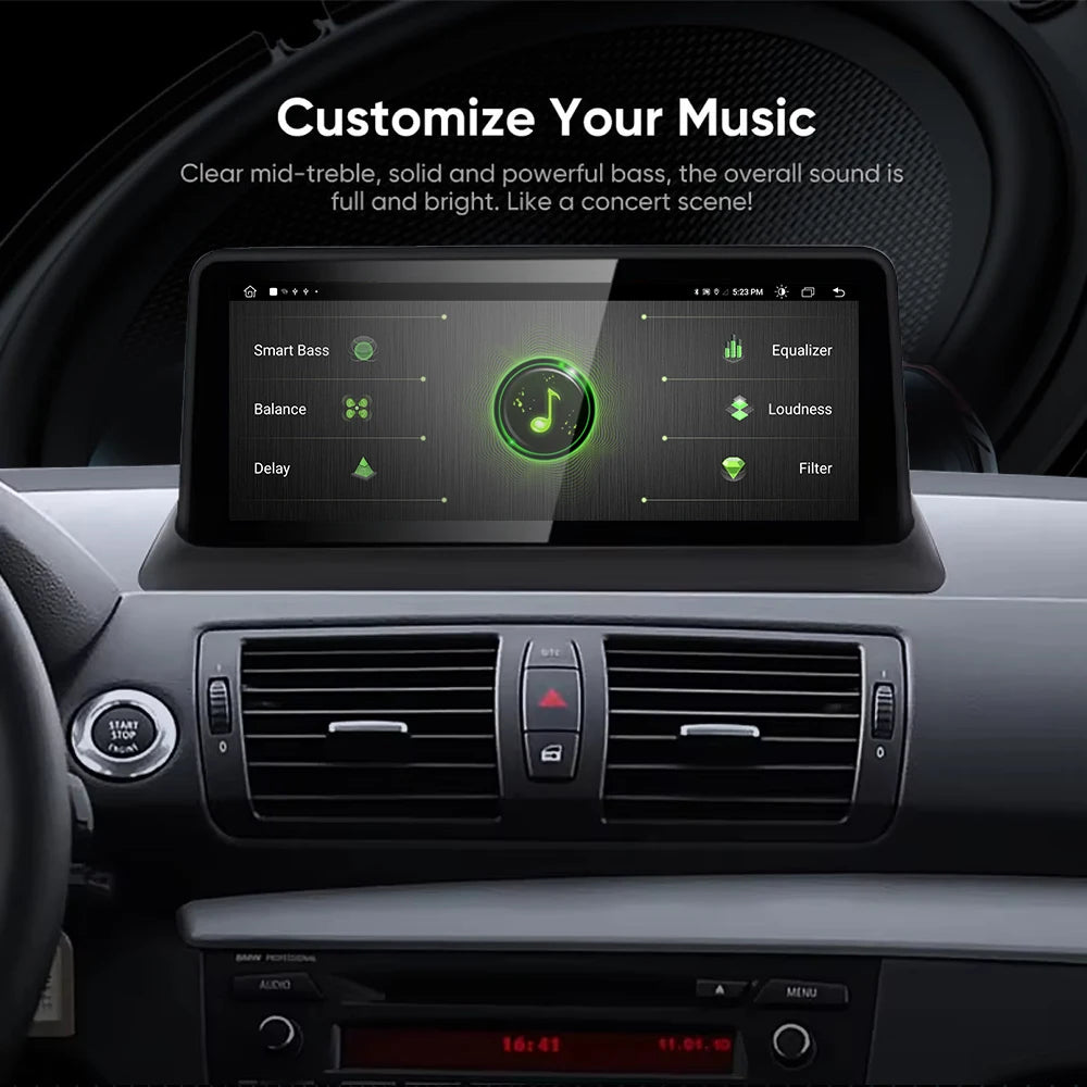 10.25 Android Auto Car Multimedia Radio For BMW 1 Series E81 E82 E87 E88 CCC/CIC System To