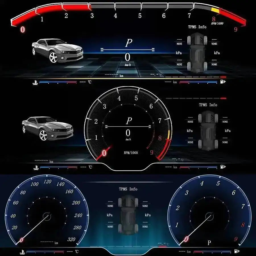 For Chevrolet Captiva 2007-2017 12.3 Inch Multi UI Virtual Cockpit HD LCD Digital Instrume | AUTOKITSHOP