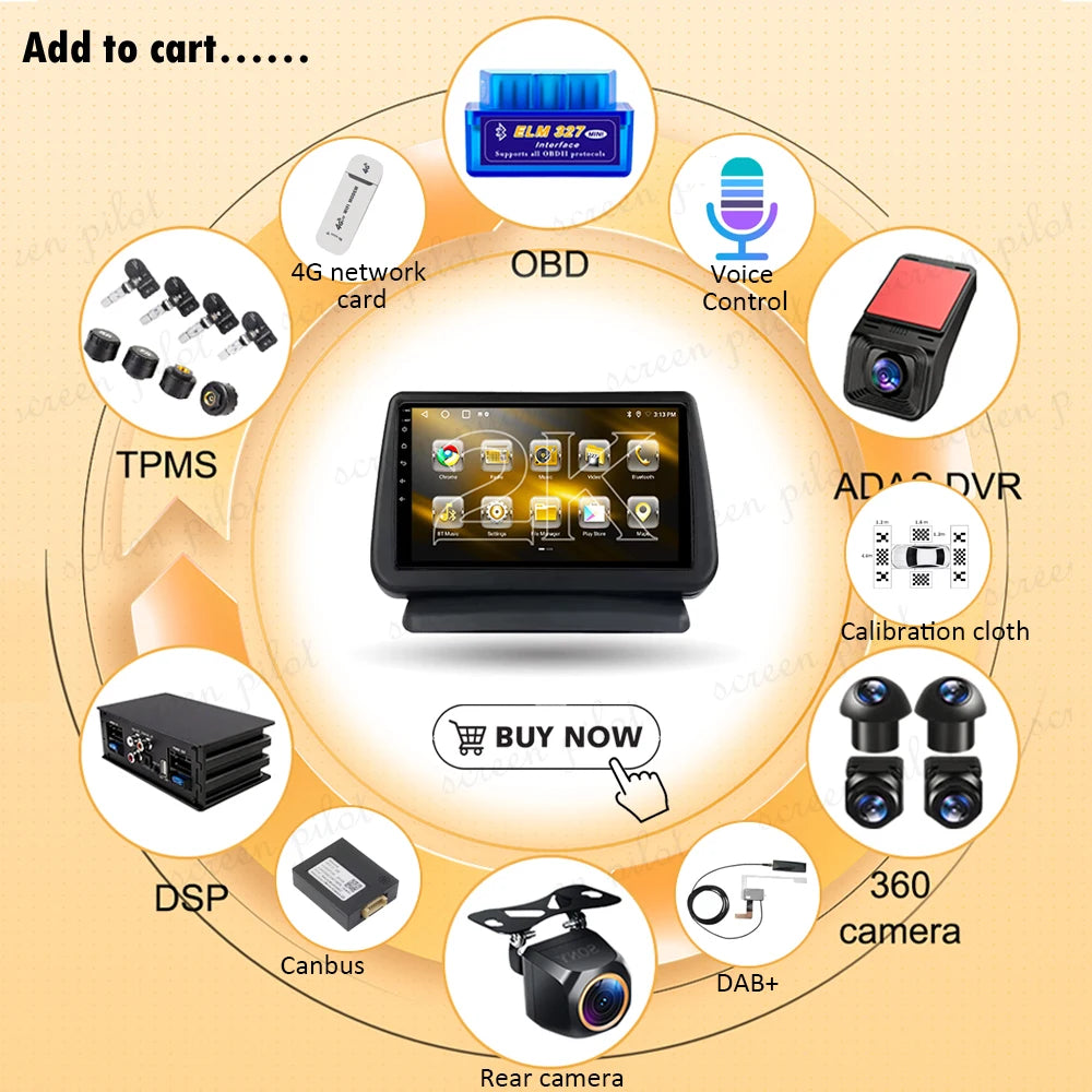 Android 16 7" 9" For Nissan Note 2004 2005 2006 2007 2008 2009 - 2012 GPS Carplay Car Ster | AUTOKITSHOP