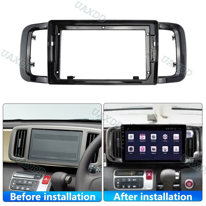9 Inch Audio Frame Radio Fascia panel is suitable for 2012-2020 HONDA N ONE Install Facia