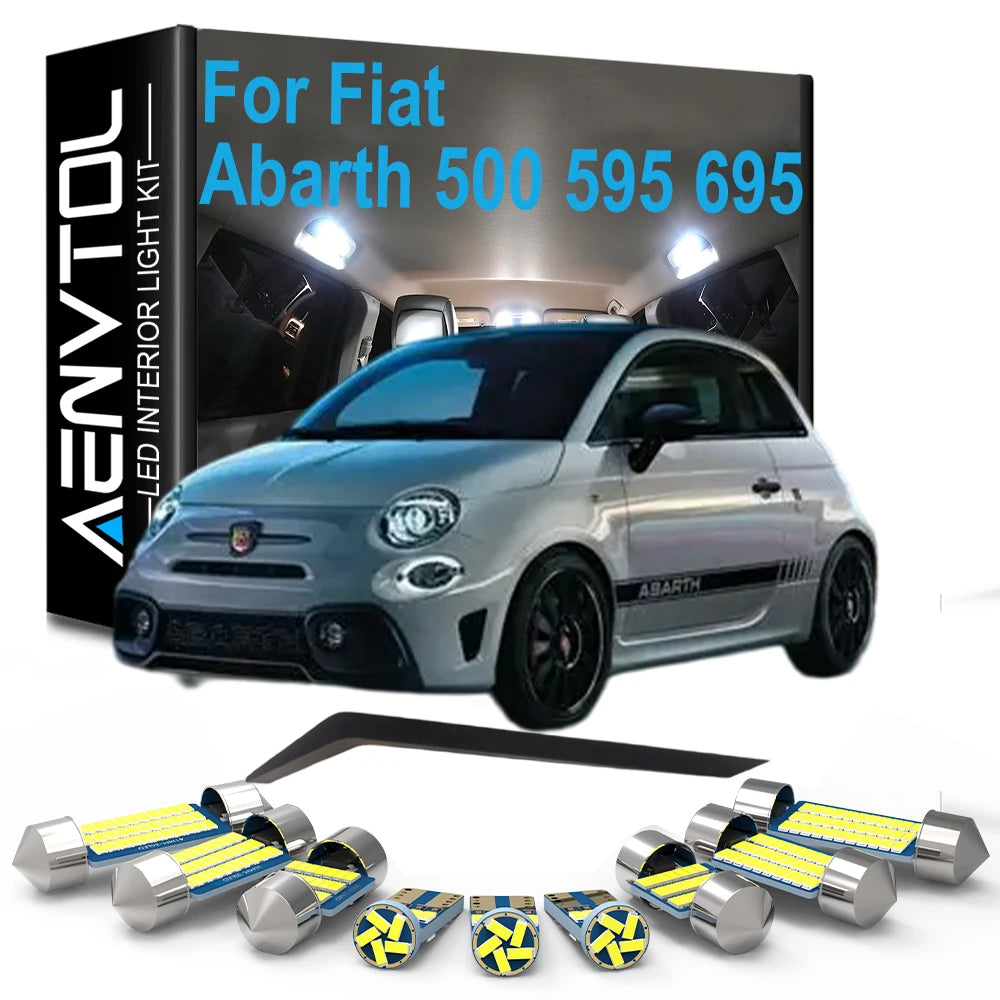Canbus For Fiat Abarth 500 595 695 500C 595C 695C Grande Punto EVO 2007-2023 Car LED Bulb