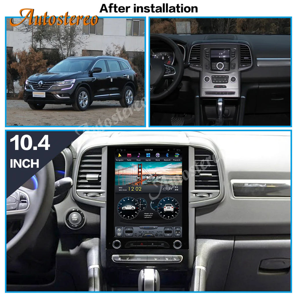 Qualcom 665 Android 13 For Renault Koleos/Megane 4 Tesla Style Car GPS Navigation Stereo H