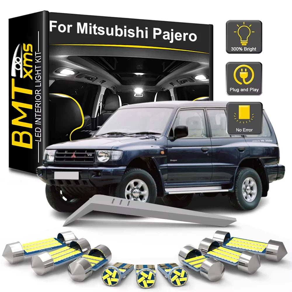 LED Interior Light Kit for Mitsubishi Pajero MK2 3 4 V20 V40 V60 V80 V73 V93 1990-2025 - Canbus Dome Map Door Trunk B...
