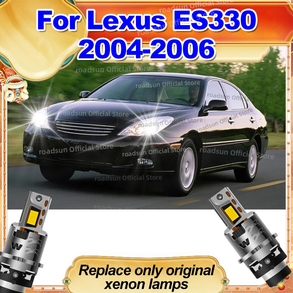 LED Car Headlight Bulb Canbus 1:1 Original Xenon HID Lamp For Lexus ES330 2004 2005 2006