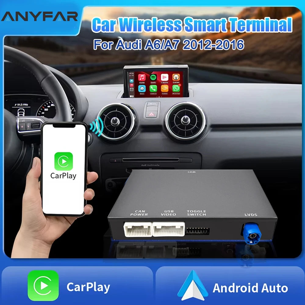 Wireless CarPlay for Audi RMC A6 A7 MMI RMC 2012-2016 Car Play Android Auto Mirror-Link Re