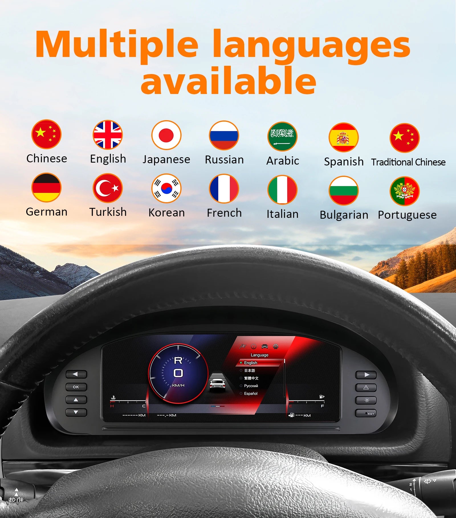 Arrival Car Digital Instrument Cluster for Peugeot 407 407SW 2004-2010 lcd dashboard displ