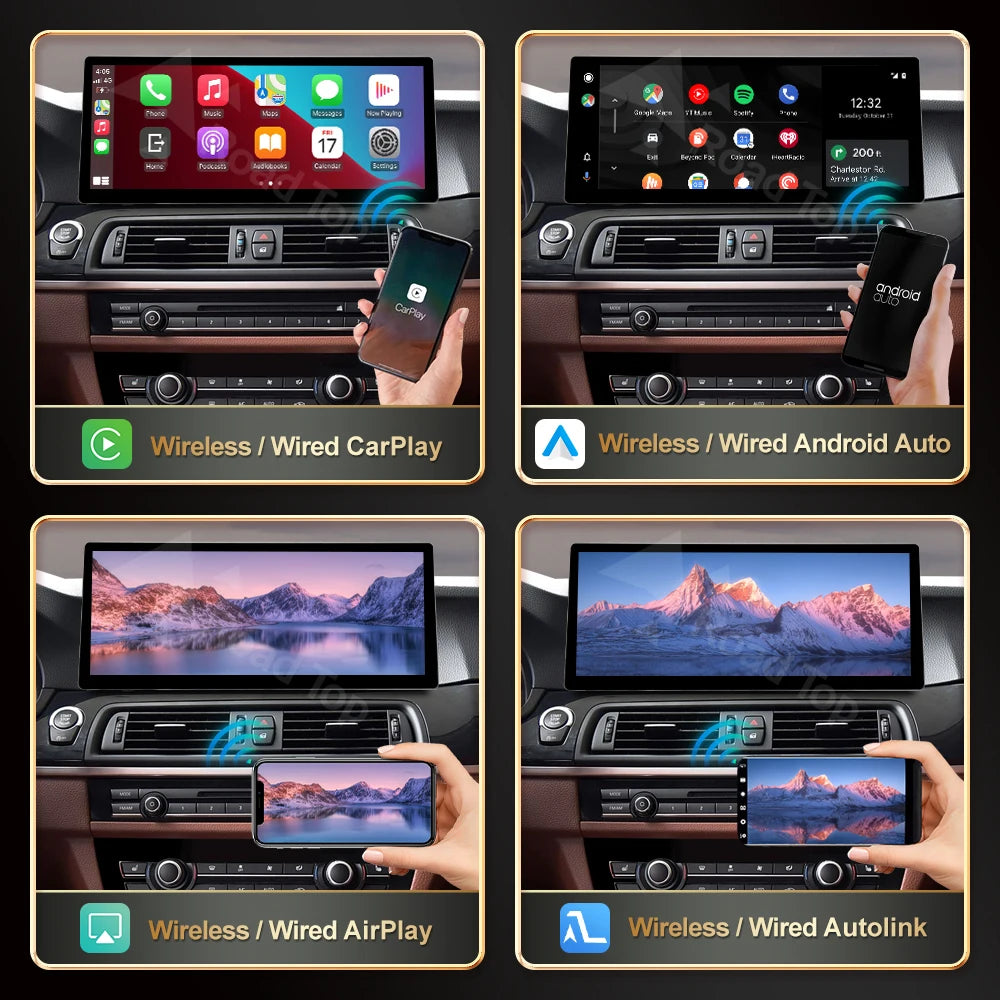 12.3 Ultra-thin Touch Screen Multimedia Radio Linux Wireless CarPlay For BMW Series 5 F01