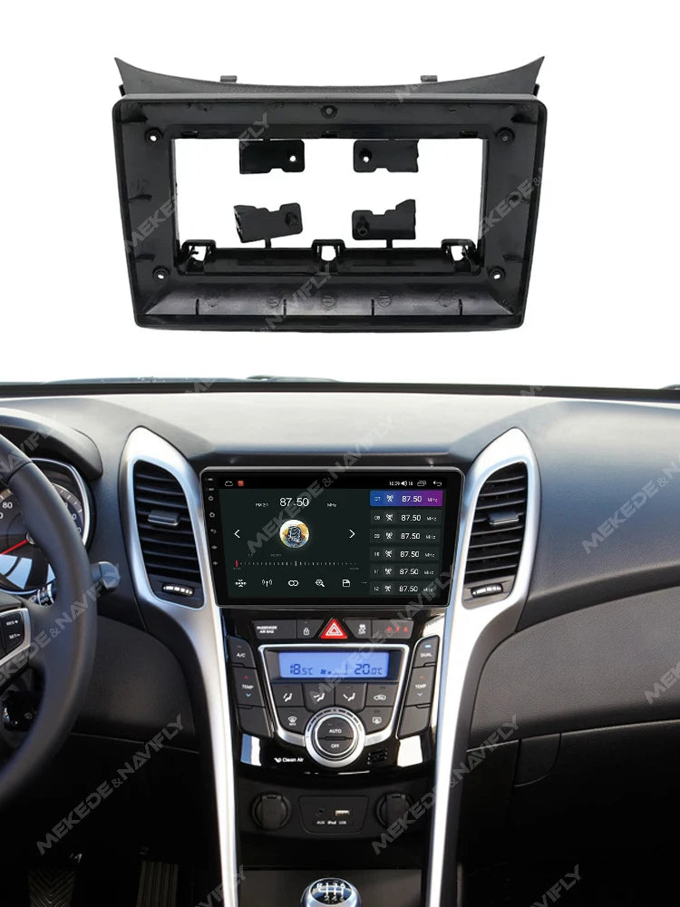 9inch Car Radio Fascia Frame for Hyundai I30 2011-2017 Android 2 Din Stereo Plastic Adapte | AUTOKITSHOP