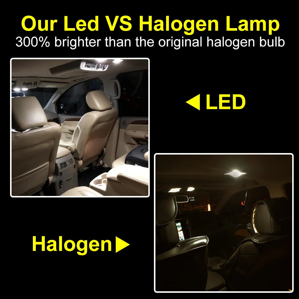 LED Interior Light Kit for W5W T10 - Canbus Error-Free Interior Bulbs